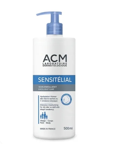 لوسیون التیام‌بخش پوست خشک و آتوپیک ای سی ام مدل سنسیتلیال ACM Sensitelial Emollient Care 500ml