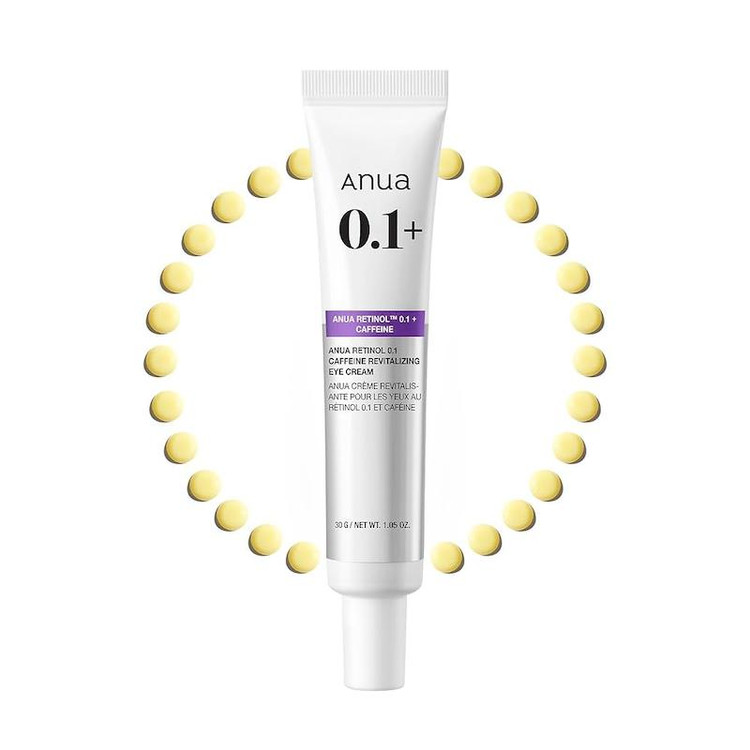 کرم دورچشم کافئین ورتینول آنوا ANUA Retinol 0.1 Caffeine Revitalizing Eye Cream